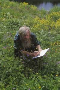 Rolf från TV-filmen "En man och hans blommor"